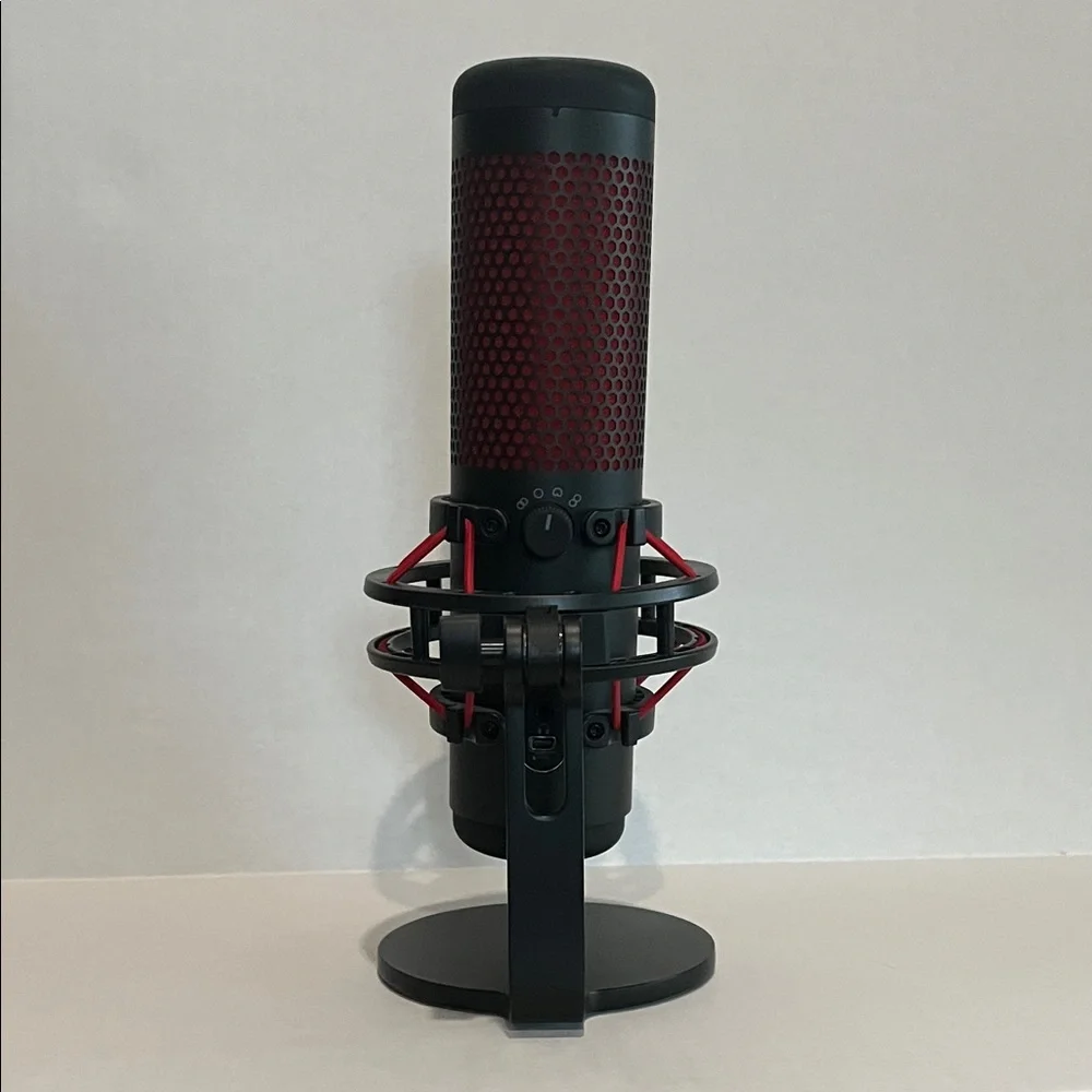 Hype Black and Red Desktop Broadcast Microphone